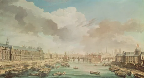 El Louvre, el Pont Neuf y el Collège des Quatre-Nations, 1755